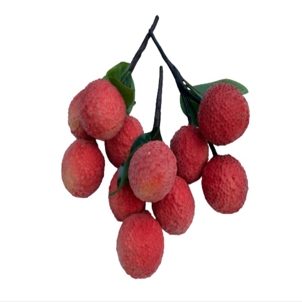 3 Bunches Artificial Lychees Fake Fruit for Display, Home Decor, Kitchen Decor, Shop Decor