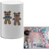 FiVan Baby Shower Party Plinth Cylinder Cover Gender Reveal Bears Pattern Elastic Stretch Spandex Pedestal Cover NO-1991 view 1
