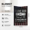 I Love God But Some of His Children Get On My Nerves Extremely Comfortable and Light Warm Blanket for All Seasons Gift 3040 in view 4