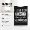 I Love God But Some of His Children Get On My Nerves Extremely Comfortable and Light Warm Blanket for All Seasons Gift 3040 in view 4