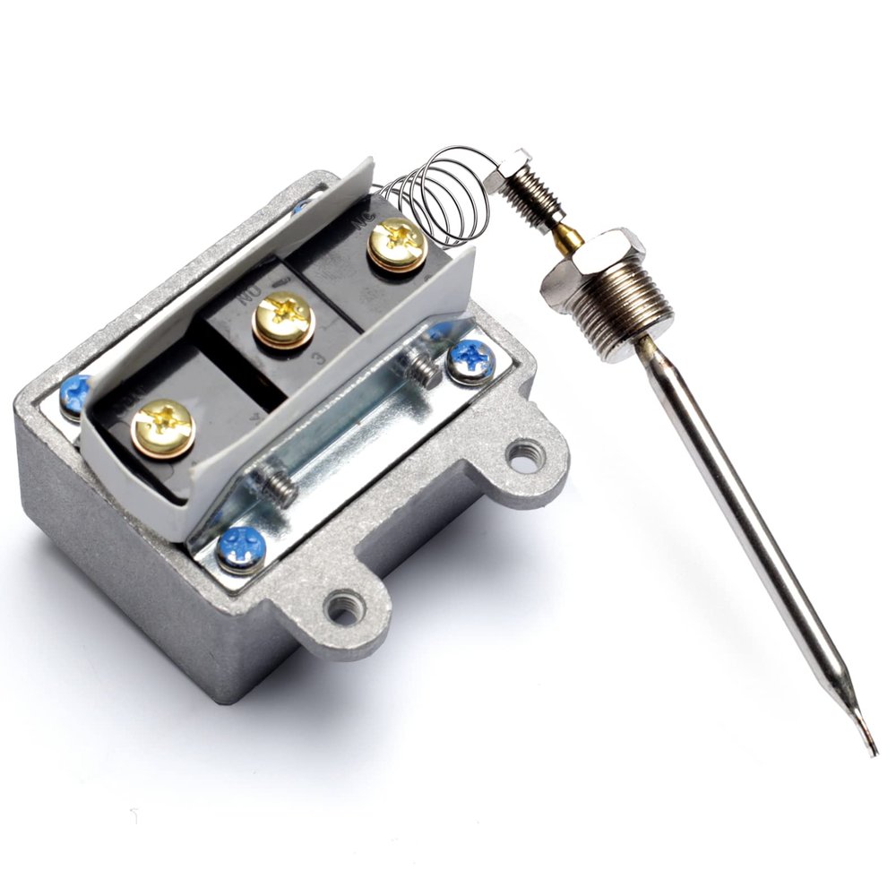 3/8" Mpt Stuff Box 1177 high limit thermostat fryer switch compatible with robertshaw thermostat 301030005 compatible with IMPERIAL 1177, replacement for Royal Range 3112 deep Fryer, Hi Limit 450F