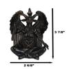 Ebros Gift Sabbatic Goat Idol Baphomet Sitting in Meditation Resin Figurine Occultic Illuminati The Horned God Goat of Mendes Altar Sculpture Figurine view 2