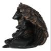 Ebros Gift Sabbatic Goat Idol Baphomet Sitting in Meditation Resin Figurine Occultic Illuminati The Horned God Goat of Mendes Altar Sculpture Figurine view 4