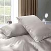 Rico Bedding 7 Pc Silk Satin Sheets| Silk Satin Duvet Cover| Silk Flat Sheet & Deep Pocket Fitted Sheet Set| Silky Smooth Pillowcases| Comfy & Luxurious Sheets Set|(Ivory/Twin) view 3