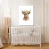 Sense Canvas Nursery Baby Highland Cow Boho 131 Canvas Art - Home Decor Wall Art Print Poster Painting Large 30x40 / 1.5" view 3