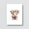 Sense Canvas Nursery Baby Pig Boho 104 Canvas Art - Home Decor Wall Art Print Poster Painting Large 30x40 / 1.5" view 4