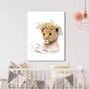 Sense Canvas Nursery Baby Lion Boho 204 Canvas Art - Home Decor Wall Art Print Poster Painting Large 30x40 / 1.5" view 2
