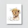 Sense Canvas Nursery Baby Lion Boho 204 Canvas Art - Home Decor Wall Art Print Poster Painting Large 30x40 / 1.5" view 4