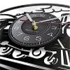 Music Vinyl Wall Clock 12Inch Steam Train Wall Clock Made of Real Vinyl Record Old Steam Engines Retro Wall ClockSteampunk Industrial Style Modern Artwork view 3