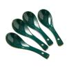 Bulk Spoons Set 4 Pieces Green Ceramic Dinner Spoon Exquisite Soup Spoon Dessert Spoon Multi-functional Hanging Storage Spoons for Eating view 1