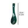 Bulk Spoons Set 4 Pieces Green Ceramic Dinner Spoon Exquisite Soup Spoon Dessert Spoon Multi-functional Hanging Storage Spoons for Eating view 2