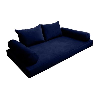 Cover ONLY Model V4 Twin Velvet Knife Edge Indoor Daybed Mattress Cushion AD373