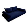 Cover ONLY Model V4 Twin Velvet Knife Edge Indoor Daybed Mattress Cushion AD373 view 1