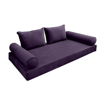 Cover ONLY Model V4 Twin-XL Velvet Same Pipe Indoor Daybed Mattress Cushion AD339