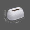 Tissue Dispenser Box Tissue Box Cover Rectangular Plastic Tissue Holder 7.5x4.3x4.1 Inch Tissue Holder Household Bathroom Kitchen and Office Tissue Dispenser Facial Tissue Dispenser Box (Color : Yell view 2