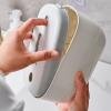 Tissue Dispenser Box Tissue Box Cover Rectangular Plastic Tissue Holder 7.5x4.3x4.1 Inch Tissue Holder Household Bathroom Kitchen and Office Tissue Dispenser Facial Tissue Dispenser Box (Color : Yell view 3