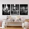 Sense Canvas Nursery Baby Leopard Lion Tiger 1 Canvas Art - Home Decor Wall Art Print Poster Painting Large 3x | 30x40 / 0.75" view 3