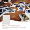 PRETYZOOM 3 Inch Mini Photo Album, Photo Card Holder Portable Scrapbook Album, Designed with Transparent Pockets for Collecting - White view 3