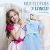 HOUSE DAY Plastic Baby Hangers for Closet 60 Pack, Durable Plastic Kids Hangers for Baby Clothes, Thin & Compact Childrens Hangers, Space Saving Black Baby Hanger, Small Hanger for Kids Clothes view 2