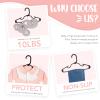 HOUSE DAY Plastic Baby Hangers for Closet 60 Pack, Durable Plastic Kids Hangers for Baby Clothes, Thin & Compact Childrens Hangers, Space Saving Black Baby Hanger, Small Hanger for Kids Clothes view 3