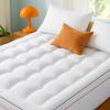 Bedsure Cal King Mattress Topper - Pillow Top Mattress Pad Cover with Deep Pocket Fits up to 21 Inches, Plush Soft Bed Topper for Back Pain Relief, Overfilled with Down Alternative Filling, White view 1