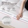 Bedsure Cal King Mattress Topper - Pillow Top Mattress Pad Cover with Deep Pocket Fits up to 21 Inches, Plush Soft Bed Topper for Back Pain Relief, Overfilled with Down Alternative Filling, White view 2