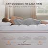 Bedsure Cal King Mattress Topper - Pillow Top Mattress Pad Cover with Deep Pocket Fits up to 21 Inches, Plush Soft Bed Topper for Back Pain Relief, Overfilled with Down Alternative Filling, White view 4