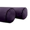 Cover ONLY Model V5 Twin Velvet Contrast Pipe Indoor Mattress Bolster Pillow AD339 view 4