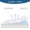 2 Pack Twin XL Mattress Protector Waterproof up - 14" Noiseless & Breathable Mattress Topper Pad Cover Twin Extra Long Fitted Sheets, Machine Washable view 2
