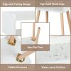 ACEHOME Nightstand Set of 2, Small Nightstands Beside Table, Small Midcentury Mordern Nightstand, Wood Beside Tables Nightstand, White view 4