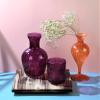 KAYKAI Bedside Water Carafe and Glass Set,100ML Water Carafe with Glass Cup for Nightstand,Vintage Bedside Pitcher and Cup Night Set,Nightstand Water Carafe with Tumbler,Purple view 2
