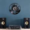 12 Inch Round Wall Clock Drummers Drum Wall Clock Music Instrument Drum Kit Wall Decor Vinyl Record Wall Clock Music Lover Drummers Gift Gift view 3