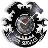 12 Inch Wall Clock Silent Non-Ticking Car Service Autorepair Wall Clock Garage Wall Decor Vinyl Record Wall Clock Garage Tools Tire Wrench Wall Sign Mechanic Gifts Gift view 1