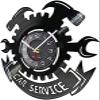 12 Inch Wall Clock Silent Non-Ticking Car Service Autorepair Wall Clock Garage Wall Decor Vinyl Record Wall Clock Garage Tools Tire Wrench Wall Sign Mechanic Gifts Gift view 2