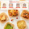 Cosori Air Fryer Liners, 100 PCS Square Disposable Paper Liners, Non-Stick Silicone Oil Coating, Little to No Cleaning, 7.9" Unbleached Food Grade, Resistant to 465F, Thickened Not Easy to Break view 4
