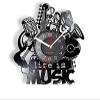 12 Inch Wall Clock S Wall Clock Home Decor Clock Make of Vinyl Record Music Instruments Clock Gift for Music Lovers Gift view 1