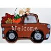 1 Pcs Welcome Vintage Truck Fall Wall Art Sign Door Hanger Autumn Thanksgiving Plaque (Brown) view 1