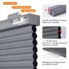 Persilux Cordless Blackout Cellular Blinds for Windows Honeycomb Shades Noise Reduction Thermal Insulated for Home, Night Grey, 44.5" W x 48" H view 2