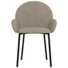 vidaXL Dining Chairs in Light Gray Velvet - Elegant, Modern Design, Comfortable Foam Filling, for Living Room, Dining Room, and More - Set of 2 view 4