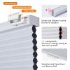Persilux Cellular Shades Room Darkening Honeycomb Blinds for Windows Cordless Blackout Pleated Shades, Night White, 41" W x 60" H view 2