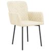 vidaXL Dining Chairs 2 pcs Cream Velvet view 3