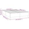 vidaXL Full-Size Box Spring Bed Frame - Modern White Faux Leather Design - 76"x53.9"x13.8" - California Proposition 65 Certified view 2
