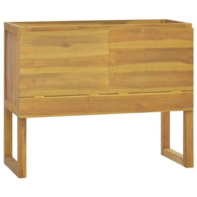 vidaXL Bathroom Cabinet 35.4"x17.7"x29.5" Solid Wood Teak