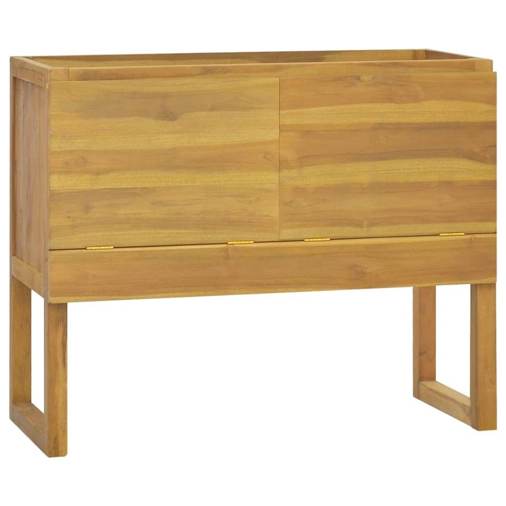 vidaXL Bathroom Cabinet 35.4"x17.7"x29.5" Solid Wood Teak