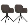 vidaXL Dark Gray Velvet Swivel Dining Chairs  Modern Style Comfortable Seating with 360-Degree Swivel Design  Ergonomic Armrest and Backrest  Sturdy Metal and Plywood Frame Construction view 1