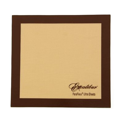 Excalibur ParaFlexx Ultra Silicone Reusable Non-Stick Drying Sheets for Food Dehydrators 14-Inch, Set of 4, Brown
