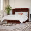 AFI, Northfield Murphy Bed Chest Full with 6" Mattress, Storage Drawer & Built-in USB Charger, Walnut view 4