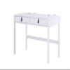 memomad Bali 47 Desk  Modern Sturdy Home Office Solid Wood Desk with Drawers and Compartments - Matte Finishing White - Noise Free - Freestanding (47 Width, White Wood) view 1