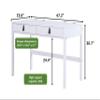 memomad Bali 47 Desk  Modern Sturdy Home Office Solid Wood Desk with Drawers and Compartments - Matte Finishing White - Noise Free - Freestanding (47 Width, White Wood) view 3