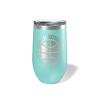Alterd Industries Personalized Basketball Coach Gift - Coach Accessories | Coaching | travel coffee mug | personalized stainless steel cups | 20 oz travel coffee cup (12oz Wine Tumbler, Mint) view 1
